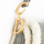 Christian Dior B Dior Gray with White Suede Leather Medium Shearling Saddle Italy