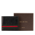 Gucci AB Gucci Black Calf Leather Guccissima Web Bifold Wallet Italy