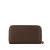 Bottega Veneta B Bottega Veneta Brown Dark Brown Calf Leather Intrecciato Zip Around Long Wallet Italy