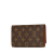 Louis Vuitton AB Louis Vuitton Brown Monogram Canvas Canvas Monogram Porte Yen 3 Cartes Long Wallet France