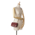 Chanel B Chanel Red Burgundy Calf Leather Mini Quilted skin Crystal Pearls Chain Flap Italy