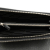 Prada B Prada Black Saffiano Leather Stripe Zip Around Wallet Italy