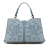 Bottega Veneta B Bottega Veneta Blue Light Blue Calf Leather Intrecciato Napoli Satchel Italy