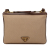 Prada B Prada Brown Beige Canvas Fabric Canapa Logo Double Zip Crossbody Romania