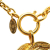 Chanel B Chanel Gold Gold Plated Metal CC Quilted Pendant Necklace France