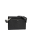 Fendi AB Fendi Black Calf Leather Flat Pouch Crossbody Italy