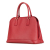 Prada B Prada Red Calf Leather Medium Saffiano Lux Open Promenade Satchel Italy