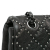 Chanel B Chanel Black Lambskin Leather Leather Washed Lambskin Studded Metal Beauty Flap Italy