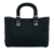 Fendi AB Fendi Blue Navy Denim Fabric Twins Tote Italy