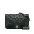 Chanel B Chanel Black N/a Leather Jumbo Quilted Deerskin Casual Journey Flap Italy