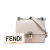 Fendi AB Fendi Brown Light Beige Calf Leather Small Kan I Crossbody Italy