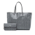 Goyard AB Goyard Gray Coated Canvas Fabric Goyardine Saint Louis PM France