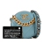 Chanel B Chanel Blue Light Blue Lambskin Leather Leather Lambskin 19 Round Clutch with Chain Italy