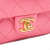 Chanel Pink Medium Quilted Lambskin Logo Letters Chanel Touch Chain Flap Italy