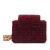 Chanel AB Chanel Red Burgundy Tweed Fabric CC Crossbody Italy