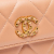 Chanel AB Chanel Orange Peach Lambskin Leather Leather Lambskin 19 Flap Coin Purse With Chain Italy