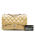 Chanel B Chanel Gold Patent Leather Leather Medium Patent 3 Accordion Flap Italy