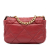 Chanel AB Chanel Red Lambskin Leather Leather Medium Lambskin 19 Flap Italy