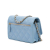 Chanel B Chanel Blue Light Blue Lambskin Leather Leather Mini Quilted Lambskin Wallet on Chain Italy