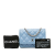 Chanel B Chanel Blue Light Blue Lambskin Leather Leather Mini Quilted Lambskin Wallet on Chain Italy