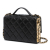 Chanel AB Chanel Black Lambskin Leather Leather Mini Quilted Lambskin Golden Plate Flap Italy