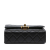 Chanel AB Chanel Black Lambskin Leather Leather Mini Quilted Lambskin Golden Plate Flap Italy