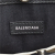 Balenciaga AB Balenciaga White with Black Canvas Fabric All Over Logo Navy Pochette S Italy