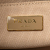 Prada B Prada Brown Canvas Fabric Canapa Righe Logo Satchel Italy