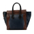 Celine B Celine Blue with Brown Calf Leather Mini Bicolor Luggage Tote Italy