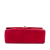 Chanel B Chanel Red Suede Leather Mini Rectangular Classic Single Flap France