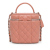 Chanel AB Chanel Pink Lambskin Leather Leather Lambskin Top Handle Vanity Case with Chain France