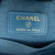 Chanel AB Chanel Blue Denim Denim Fabric Quilted Pearl Crush Round Clutch with Chain Italy