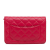 Chanel B Chanel Pink Dark Pink Lambskin Leather Leather Classic Lambskin Wallet on Chain Italy