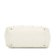 Chanel B Chanel White Calf Leather Square Stitch LAX Bowler Bag Italy