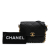 Chanel AB Chanel Black Calf Leather Small Quilted skin Framing Chain Flap Italy