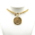 Chanel B Chanel Gold Gold Plated Metal 31 Rue Cambon Medallion Pendant Necklace France