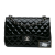 Chanel B Chanel Black Patent Leather Leather Jumbo Classic Patent Double Flap Italy