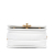 Chanel AB Chanel White Calf Leather CC Quilted Caviar Flap Crossbody Italy