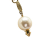 Gucci AB Gucci Gold Gold Plated Metal GG Faux Pearl Drop Pendant Necklace Italy