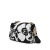 Chanel B Chanel White with Black Canvas Fabric Mini Printed Deer Coco Flap Italy