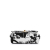 Chanel B Chanel White with Black Canvas Fabric Mini Printed Deer Coco Flap Italy