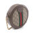 Gucci AB Gucci Brown Beige Coated Canvas Fabric Mini GG Supreme Round Ophidia Crossbody Italy