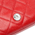 Chanel AB Chanel Red Caviar Leather Leather Mini Square Caviar Incognito Flap Italy