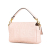 Fendi B Fendi Pink Light Pink Calf Leather Zucca Embossed Baguette Satchel Italy