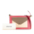 Celine B Celine Pink with Multi Calf Leather Tricolor Pocket Envelope Zip Crossbody Italy