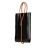 Hermès B Hermès Black with Brown Calf Leather Box Knot Flat Handbag France