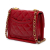 Chanel B Chanel Red Lambskin Leather Leather Mini Quilted Lambskin Soft Square Flap Italy