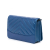 Chanel AB Chanel Blue Calf Leather Chevron Aged Metallic skin Gabrielle Wallet On Chain Italy