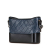 Chanel B Chanel Blue Navy with Black Calf Leather Small Bicolor Aged skin Gabrielle Crossbody Italy