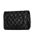 Chanel B Chanel Black Caviar Leather Leather Iridescent Caviar Crystal CC Wallet On Chain France